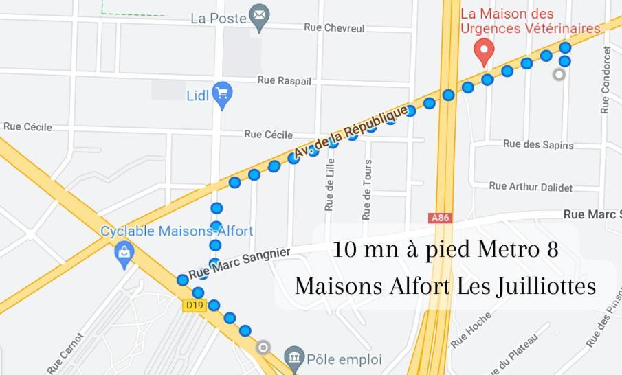 Escale-Marne Fr - 101 - Free Parking - Free Luggage Storage - All Equipped - Linen Included - Washing Machine - Luxury Eve Sleep Mattress 160X200 - 10Mn Walk Metro 8 - Rer A - Panoramic View - From 1 To 4 Guests Maisons-Alfort Buitenkant foto
