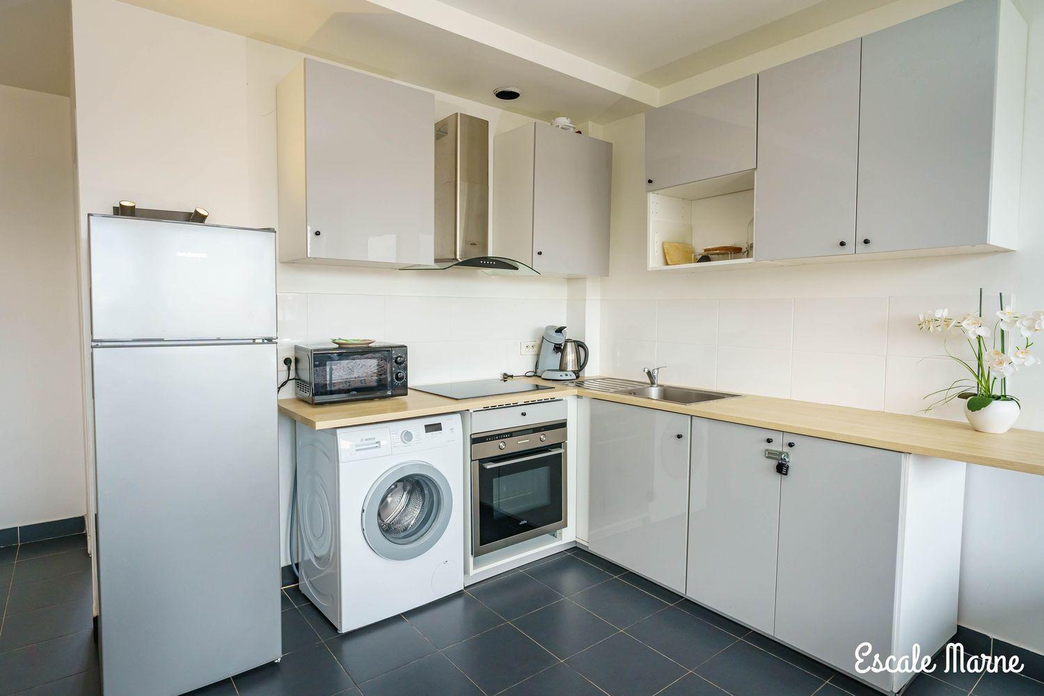 Escale-Marne Fr - 101 - Free Parking - Free Luggage Storage - All Equipped - Linen Included - Washing Machine - Luxury Eve Sleep Mattress 160X200 - 10Mn Walk Metro 8 - Rer A - Panoramic View - From 1 To 4 Guests Maisons-Alfort Buitenkant foto