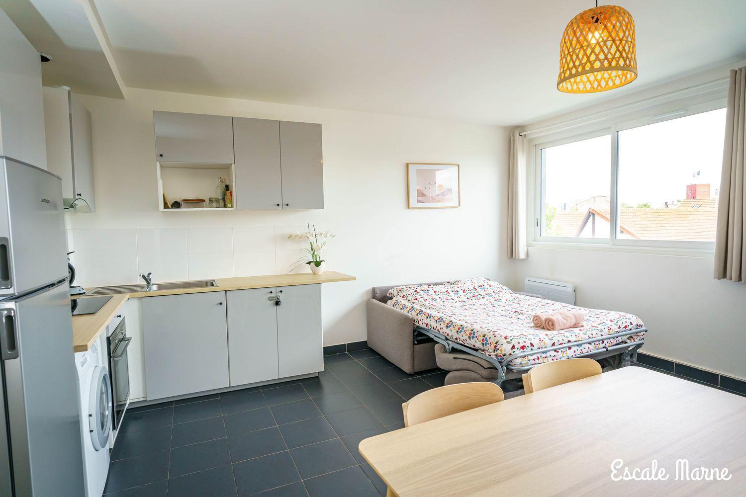 Escale-Marne Fr - 101 - Free Parking - Free Luggage Storage - All Equipped - Linen Included - Washing Machine - Luxury Eve Sleep Mattress 160X200 - 10Mn Walk Metro 8 - Rer A - Panoramic View - From 1 To 4 Guests Maisons-Alfort Buitenkant foto